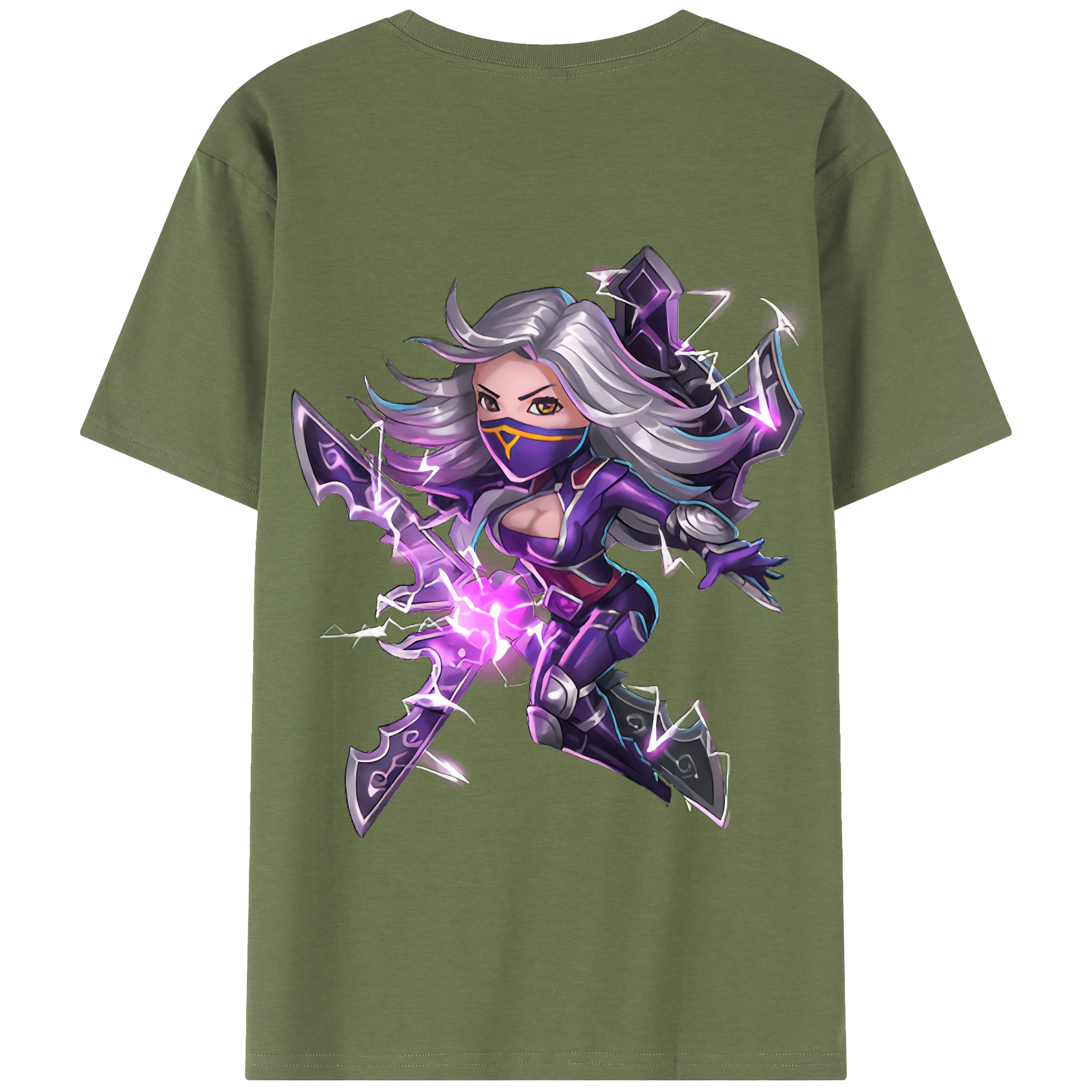 リーグ・オブ・レジェンド League of Legends LOL 綿100％半袖Tシャツ（背面プリント）